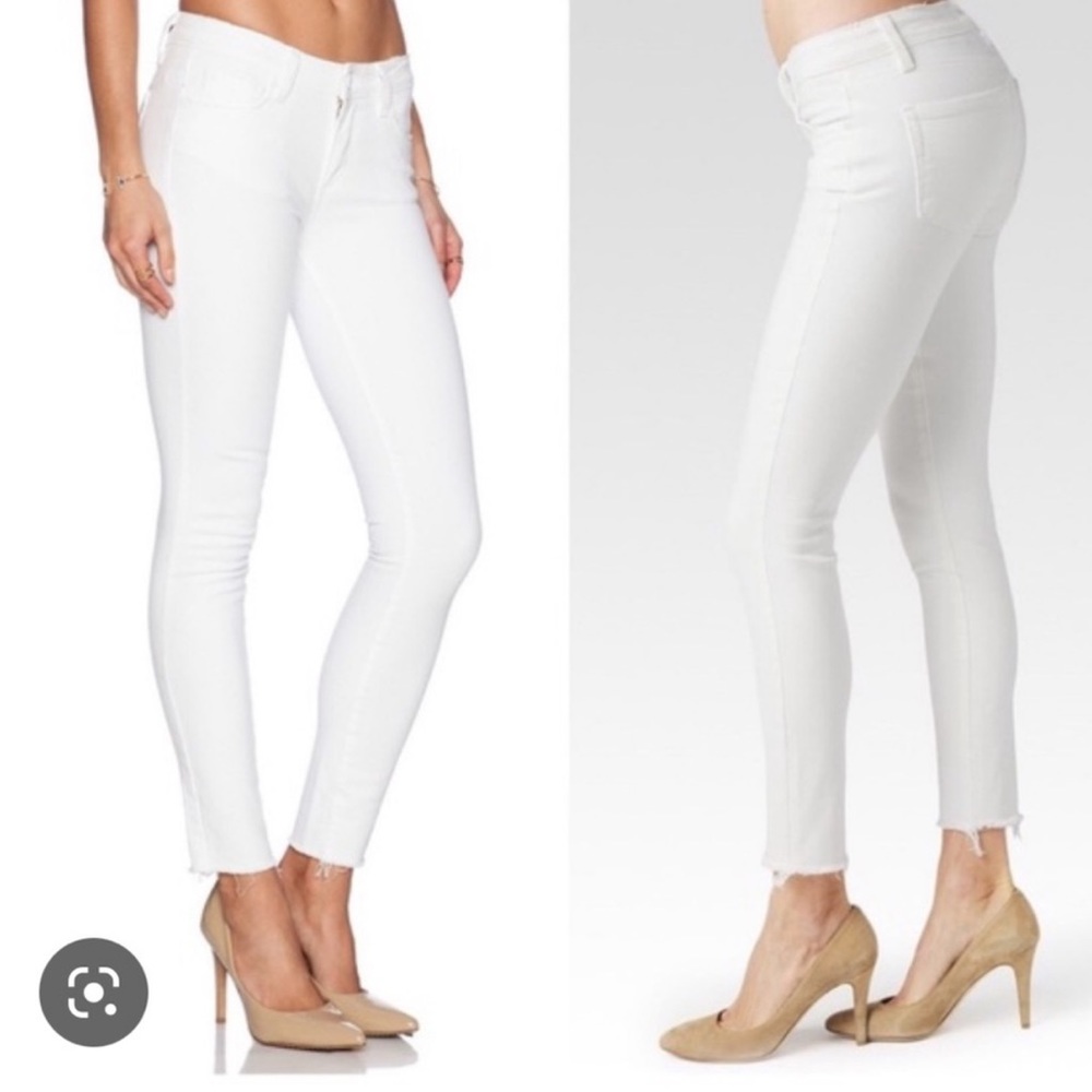 White Paige Jeans Verdugo Crop size 28